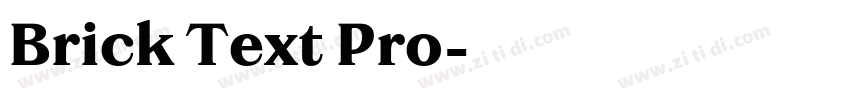Brick Text Pro字体转换 Brick Text Pro字体转换